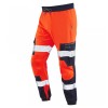 Leo Workwear Hawkcombe Class 1 Orange Hi-Vis Stretch Trousers